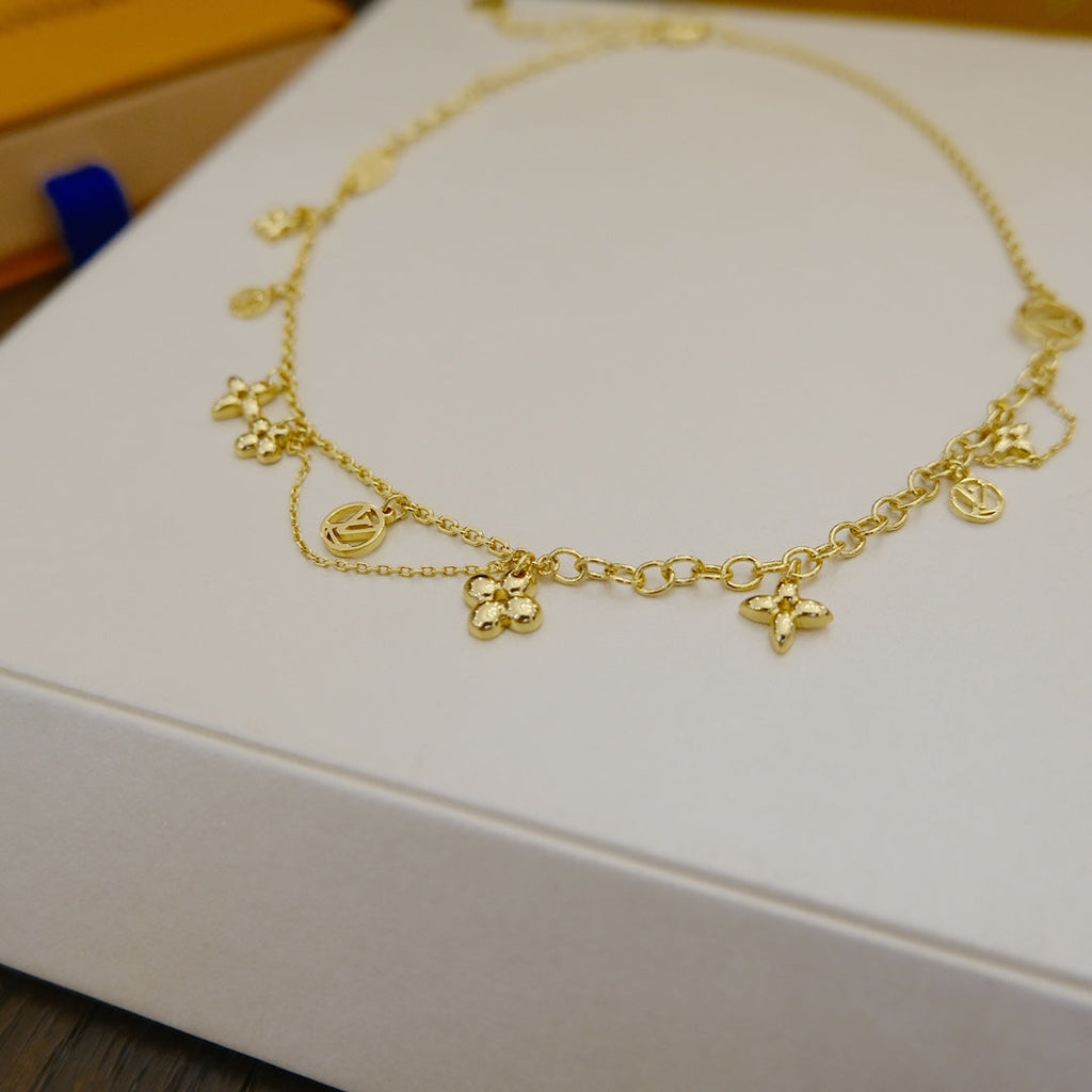 [Elowen jewels ]BLOOMING SUPPLE NECKLACE BRASS