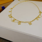 [Elowen jewels ]BLOOMING SUPPLE NECKLACE BRASS