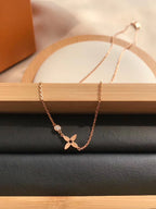 [Elowen jewels ]BLÜTEN-ANHÄNGER ROSÉGOLD UND DIAMANT