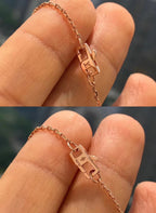 [Elowen jewels ]BLÜTEN-ANHÄNGER ROSÉGOLD UND DIAMANT