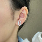 [Elowen jewels ]HM VOLLDIAMANT SCHWEINENASEN-OHRSTECKER