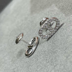 [Elowen jewels ]HM VOLLDIAMANT SCHWEINENASEN-OHRSTECKER