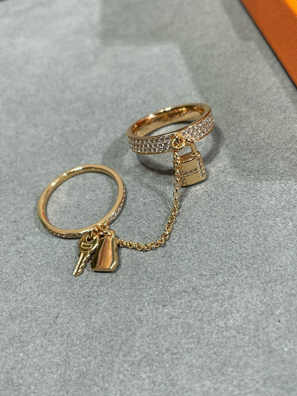 [Elowen jewels ]HM ケリー クロシェット ダブルリング ダイヤモンド付き