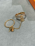 [Elowen jewels ]HM ケリー クロシェット ダブルリング ダイヤモンド付き
