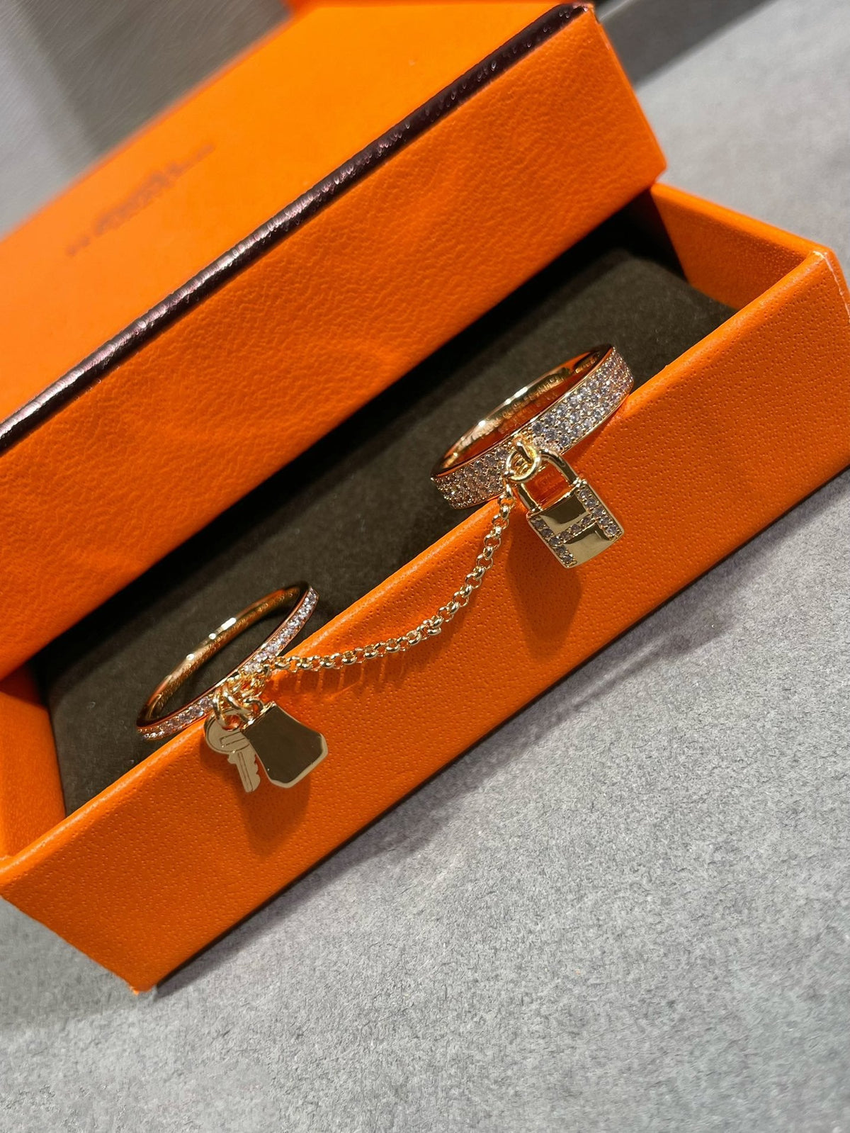 [Elowen jewels ]HM ケリー クロシェット ダブルリング ダイヤモンド付き