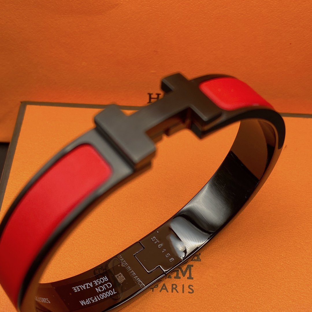 [Elowen jewels ]CLIC HM SO BLACK RED BRACELET
