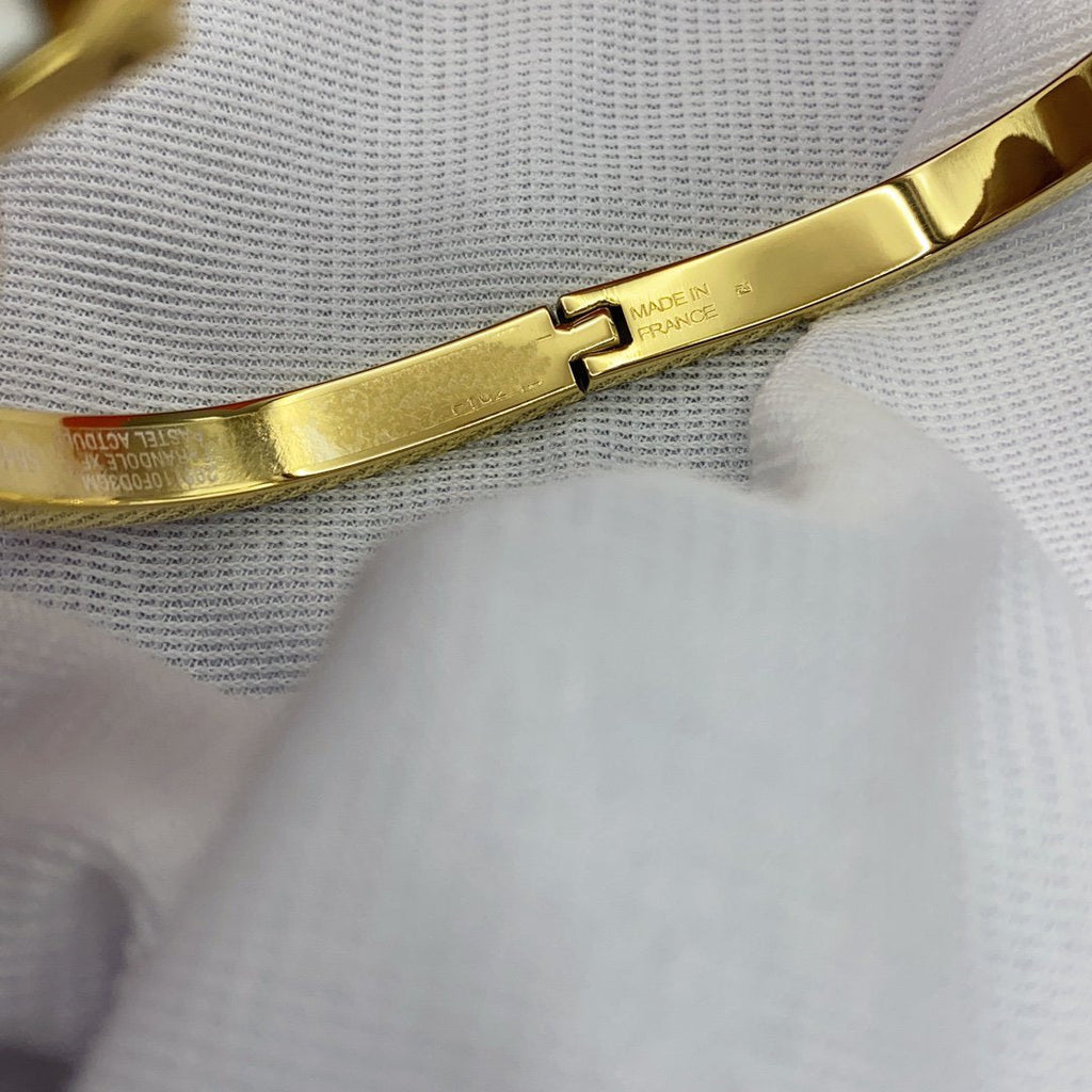 [Elowen jewels ]CLASSIC HM CLIC WHITE 8MM ENAMEL BRACELET