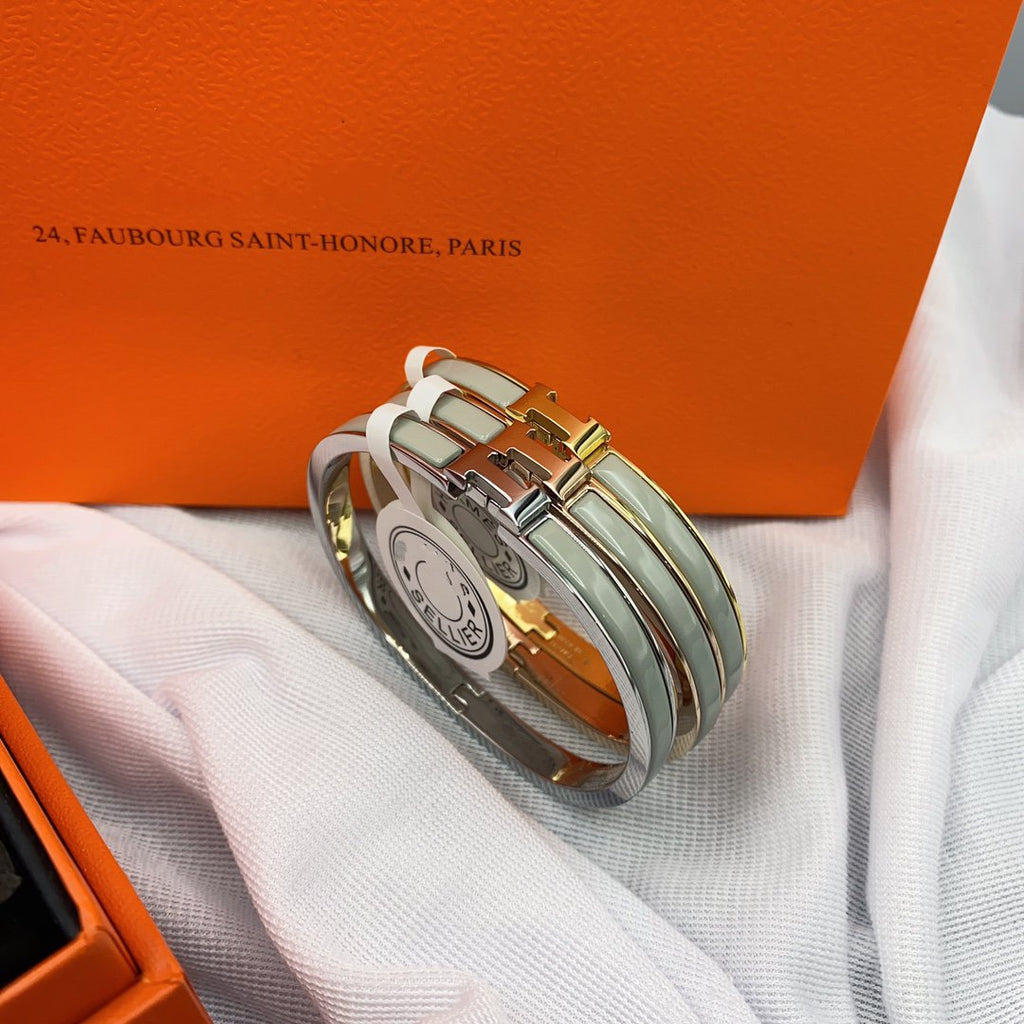 [Elowen jewels ]CLASSIC HM CLIC GRÜNES 8MM EMAILLE-ARMBAND