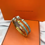 [Elowen jewels ]CLASSIC HM CLIC GRÜNES 8MM EMAILLE-ARMBAND