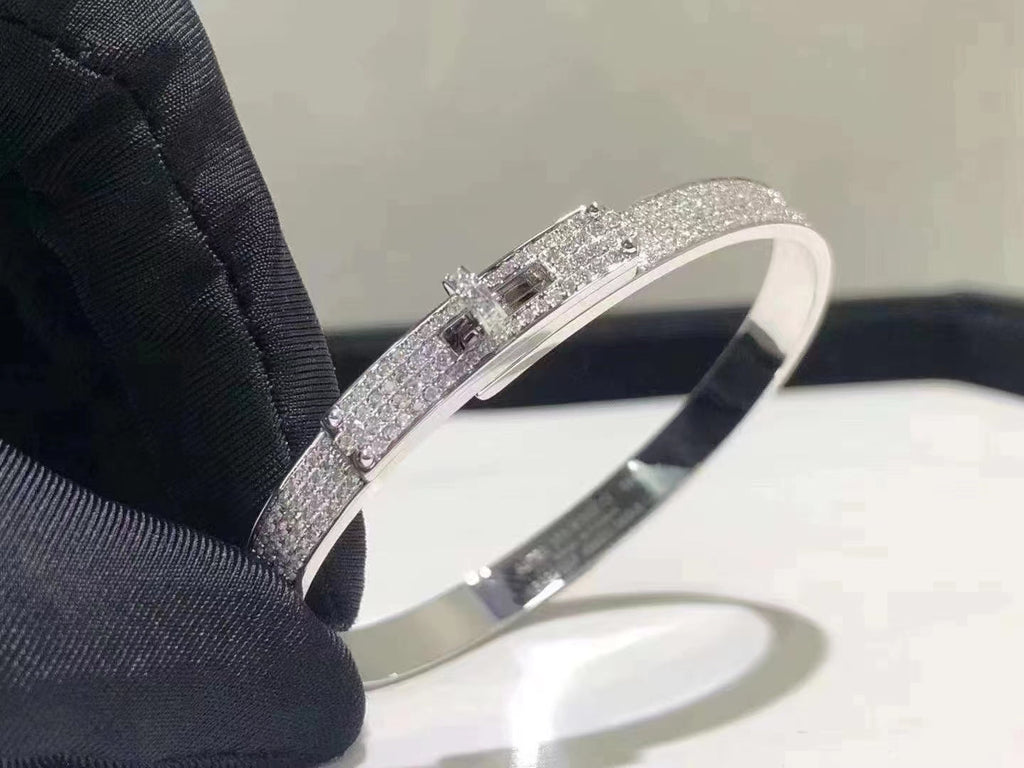 [Elowen jewels ]HM ケリー ブレスレット（シルバー、フルパヴェダイヤモンド）