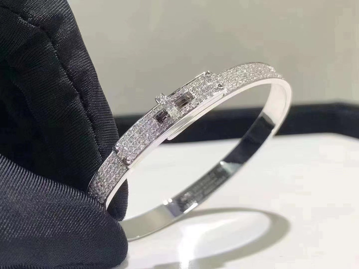 [Elowen jewels ]HM ケリー ブレスレット（シルバー、フルパヴェダイヤモンド）