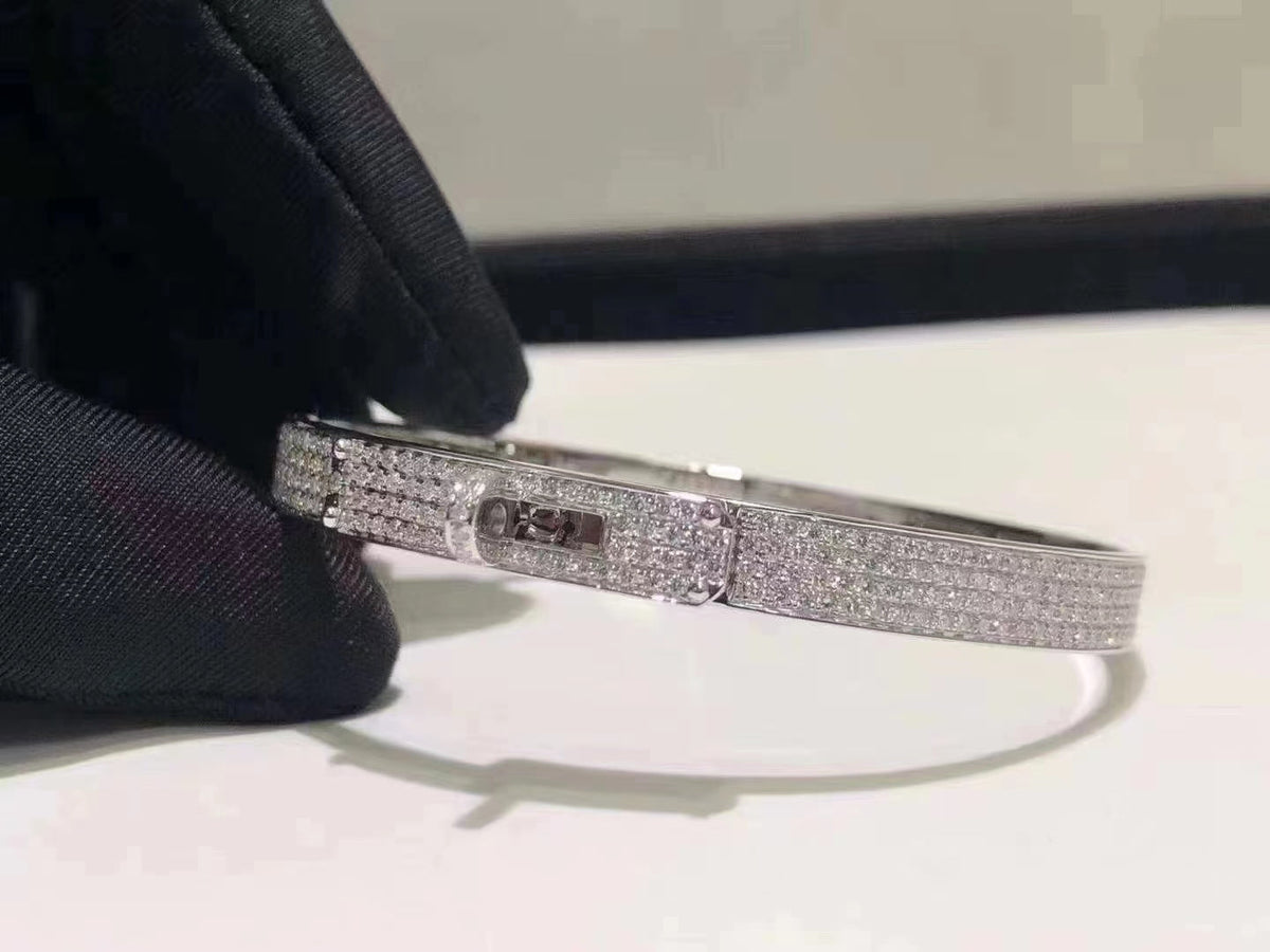 [Elowen jewels ]HM ケリー ブレスレット（シルバー、フルパヴェダイヤモンド）
