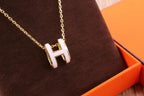 [Elowen jewels ]HM CLIC YELLOW ENAMEL GOLD NECKLACE