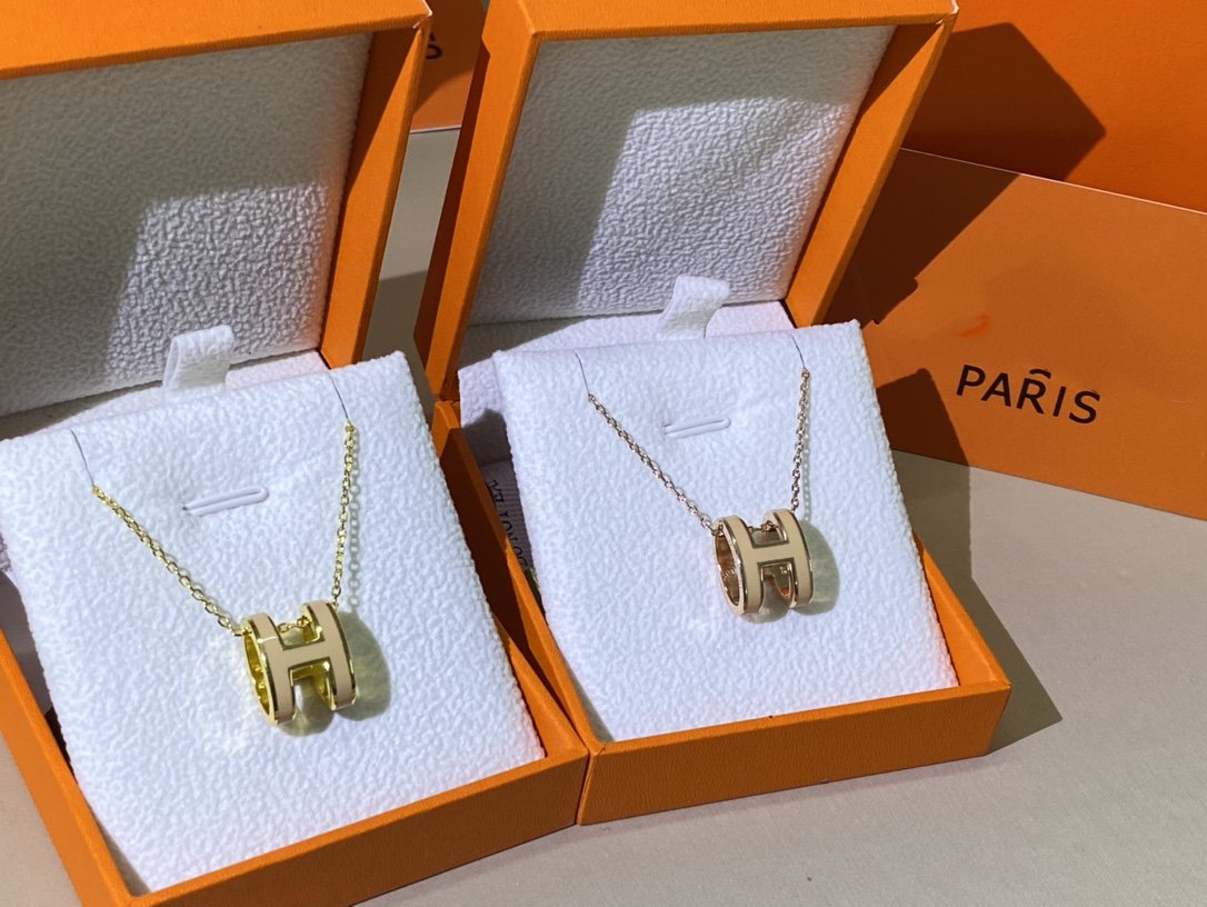 [Elowen jewels ]HM CLIC YELLOW ENAMEL GOLD NECKLACE