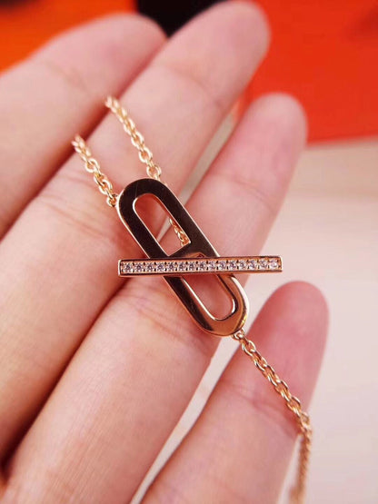 [Elowen Jewels]HM NECKLACE PLATINUM ROSE GOLD DIAMOND