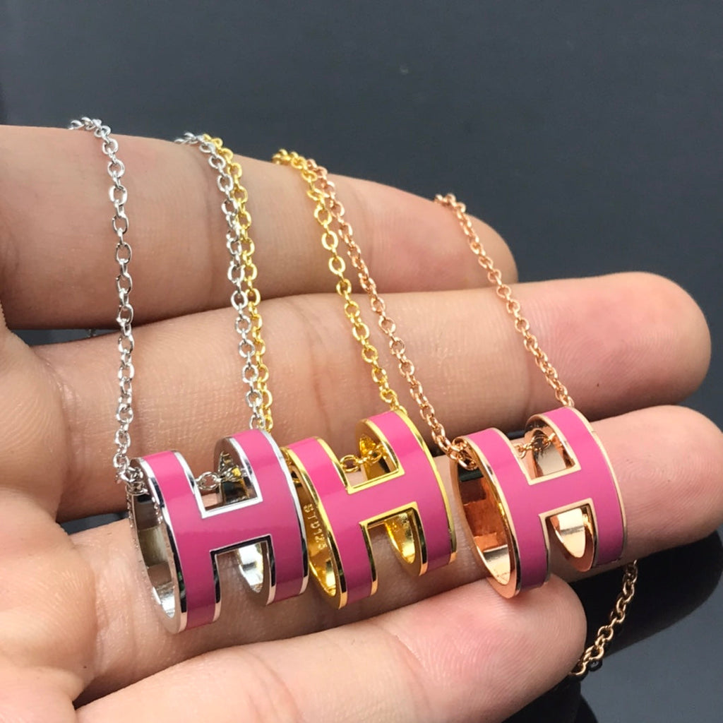 [Elowen jewels ]H NECKLACE PINK