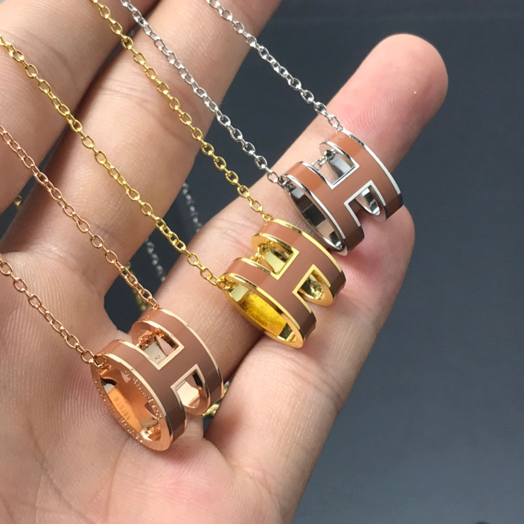[Elowen jewels ]H NECKLACE BROWN