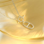 [Elowen jewels ]HM CHAINE D'ANCRE PENDANT NECKLACE STERLING SILVER