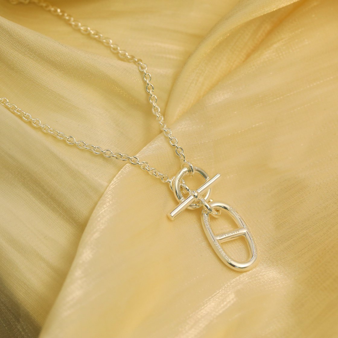 [Elowen jewels ]HM CHAINE D'ANCRE PENDANT NECKLACE STERLING SILVER