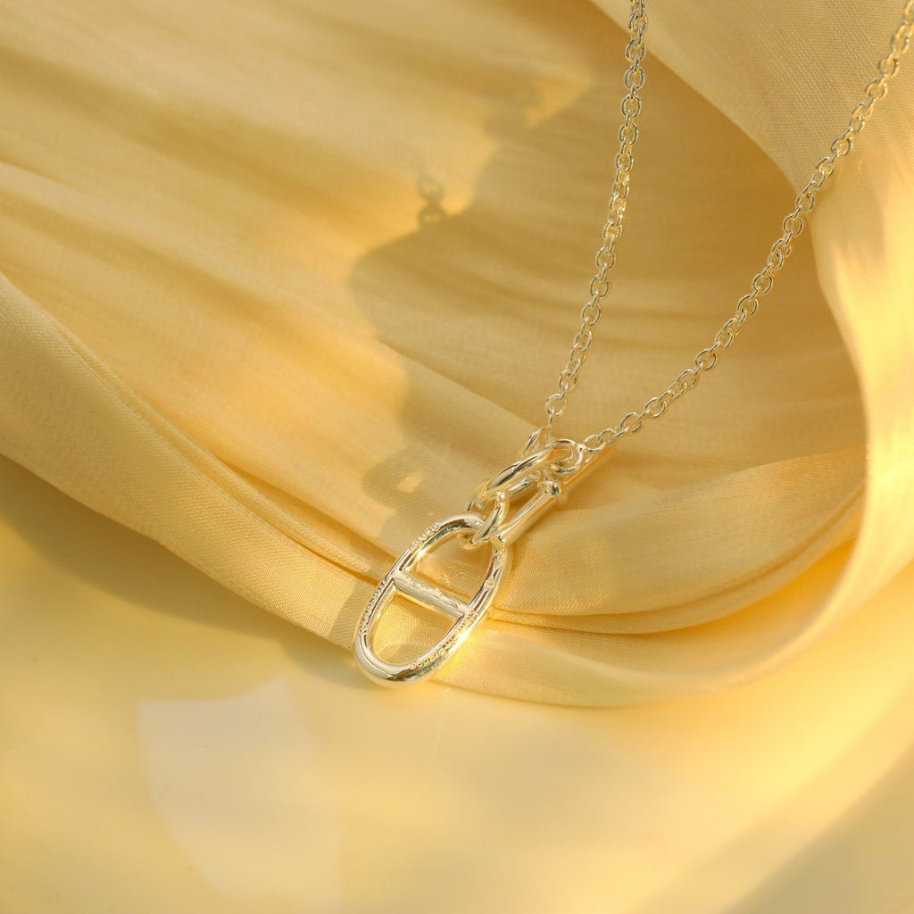 [Elowen jewels ]HM CHAINE D'ANCRE PENDANT NECKLACE STERLING SILVER