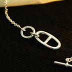 [Elowen jewels ]HM CHAINE D'ANCRE PENDANT NECKLACE STERLING SILVER