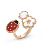 [Elowen jewels ]GLÜCKS-RING MIT 3 MOTIVEN IN ROSÉGOLD