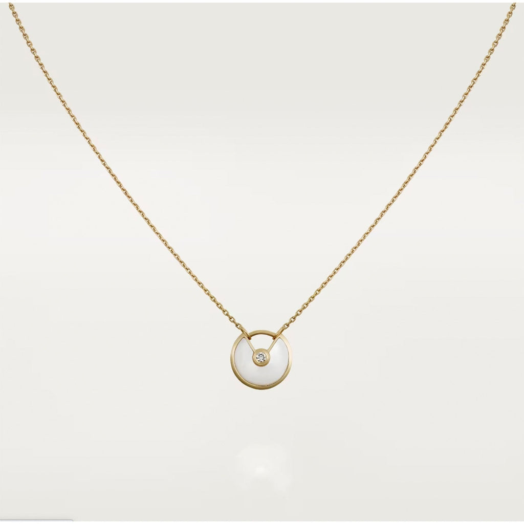 [Elowen jewels ]AMULETTE ROSEGOLD PERLMUTT-HALSKETTE