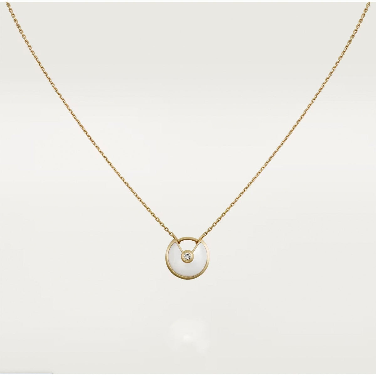 [Elowen jewels ]AMULETTE ROSEGOLD PERLMUTT-HALSKETTE