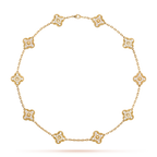 [Elowen jewels ]CLOVER 10 MOTIFS DIAMOND NECKLACE