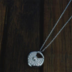 [Elowen jewels ]AMULETTE HALSKETTE SILBER VOLLDIAMANT