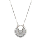 [Elowen jewels ]AMULETTE HALSKETTE SILBER VOLLDIAMANT