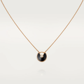 [Elowen jewels ]AMULETTE ROSE GOLD ONYX NECKLACE