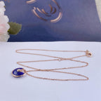 [Elowen jewels ]AMULETTE HALSKETTE AUS ROSÉGOLD MIT ACHAT