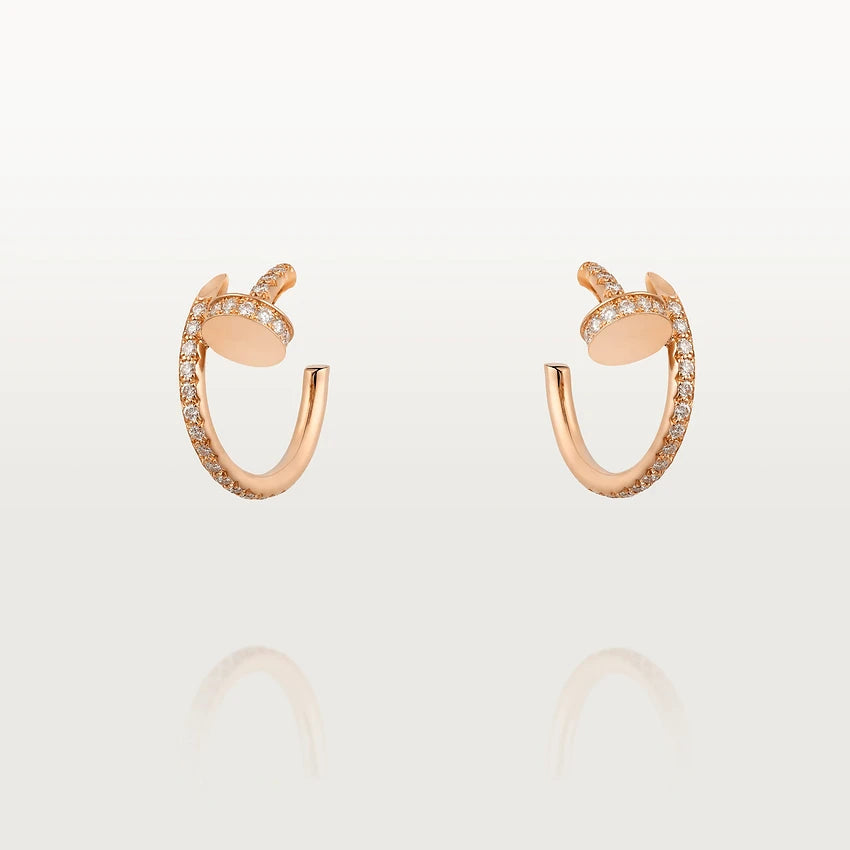 [Elowen jewels ]JUSTE OHRRINGE 12,75MM ROSÉGOLD DIAMANT