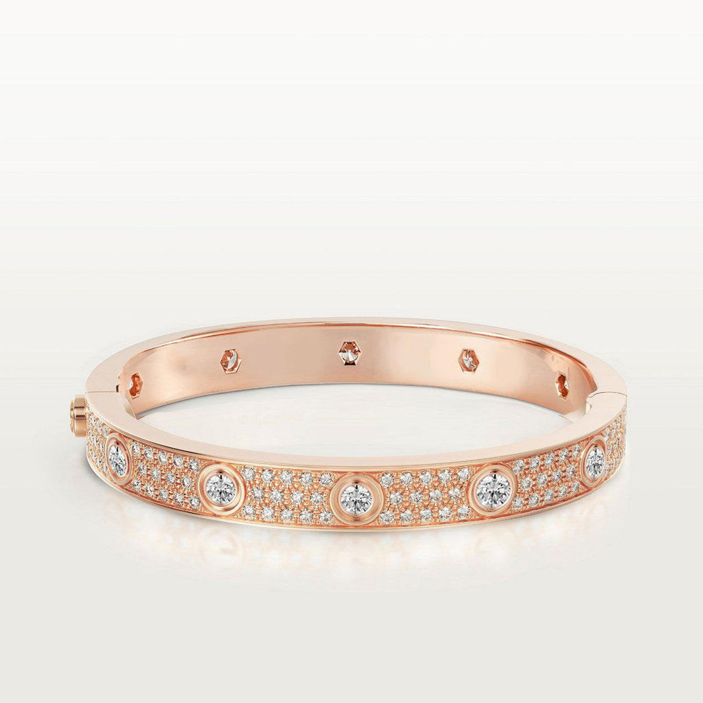 [Elowen jewels ]LOVE BRACELET 6.1MM DIAMOND-PAVED 10 BIG DIAMONDS
