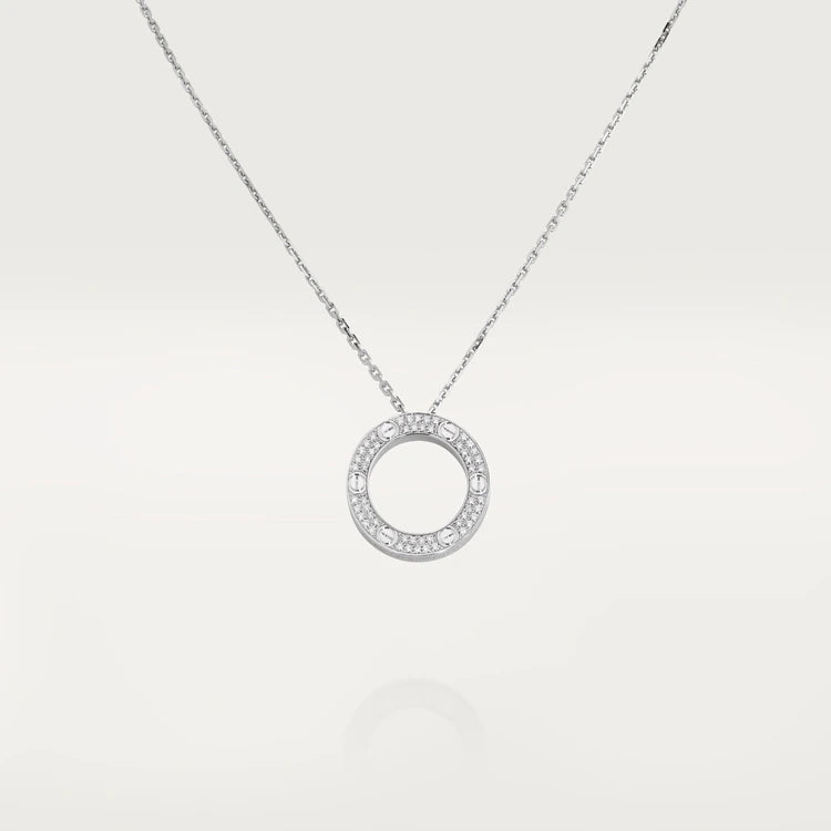 [Elowen jewels ]LOVE-HALSKETTE VERSTELLBAR SILBER