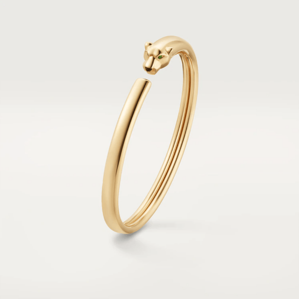 [Elowen jewels ]PANTHERE GOLDENES OFFENES ARMBAND