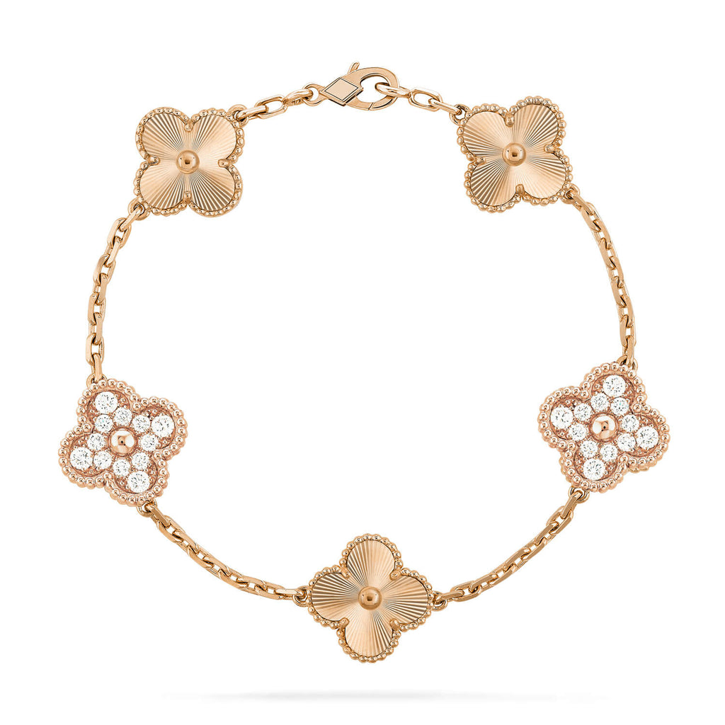 [Elowen jewels ] CLOVER 5 MOTIF LASER BRACELET COLLECTION