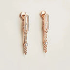 [Elowen jewels ]CHAINE CHAOS DIAMOND DROP EARRINGS