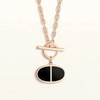 [Elowen jewels ]CHAINE VERSO HALSKETTE AUS SCHWARZER KERAMIK