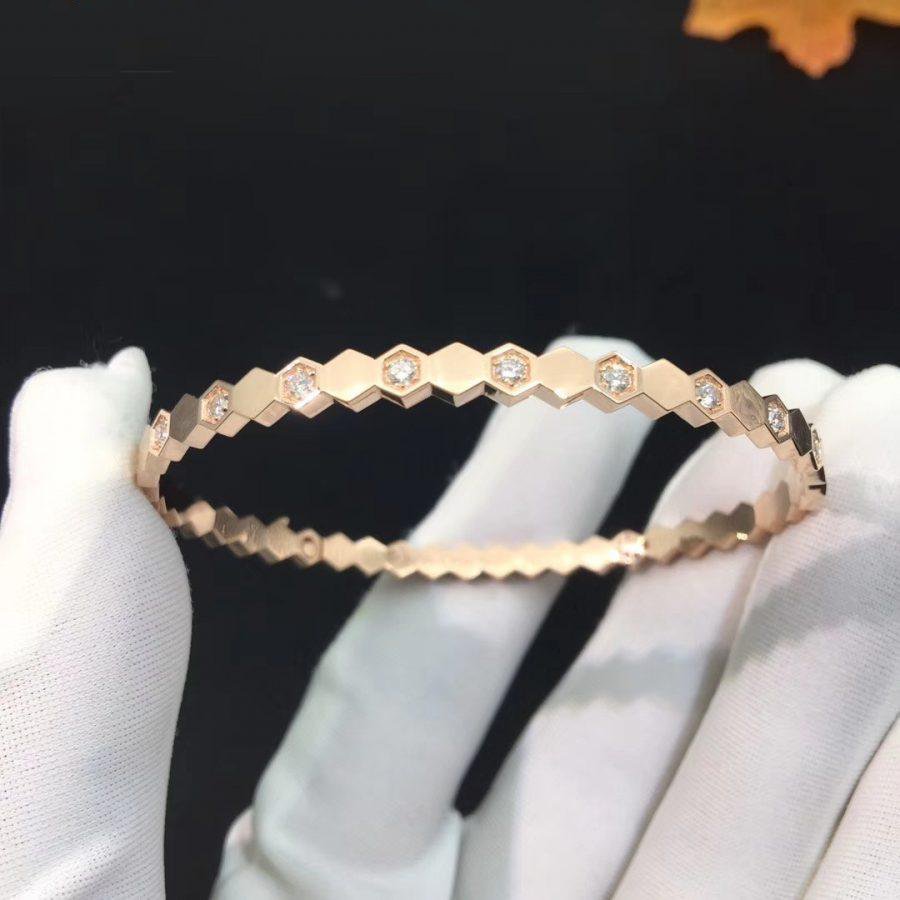 [Elowen jewels ]BEE LOVE PINK GOLD DIAMOND BRACELET