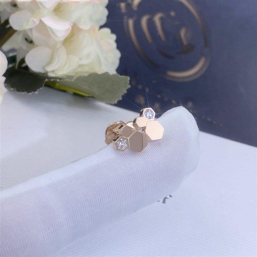 [Elowen jewels ]BEE LOVE PINK GOLD DIAMOND EARRINGS