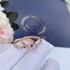 [Elowen jewels ]BEE LOVE RING ROSÉGOLD 1 DIAMANT