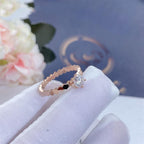 [Elowen jewels ]BEE LOVE RING ROSÉGOLD 1 DIAMANT