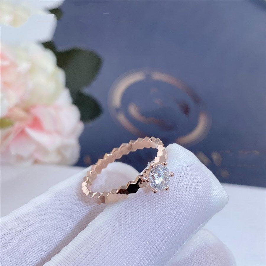 [Elowen jewels ]BEE LOVE RING ROSÉGOLD 1 DIAMANT