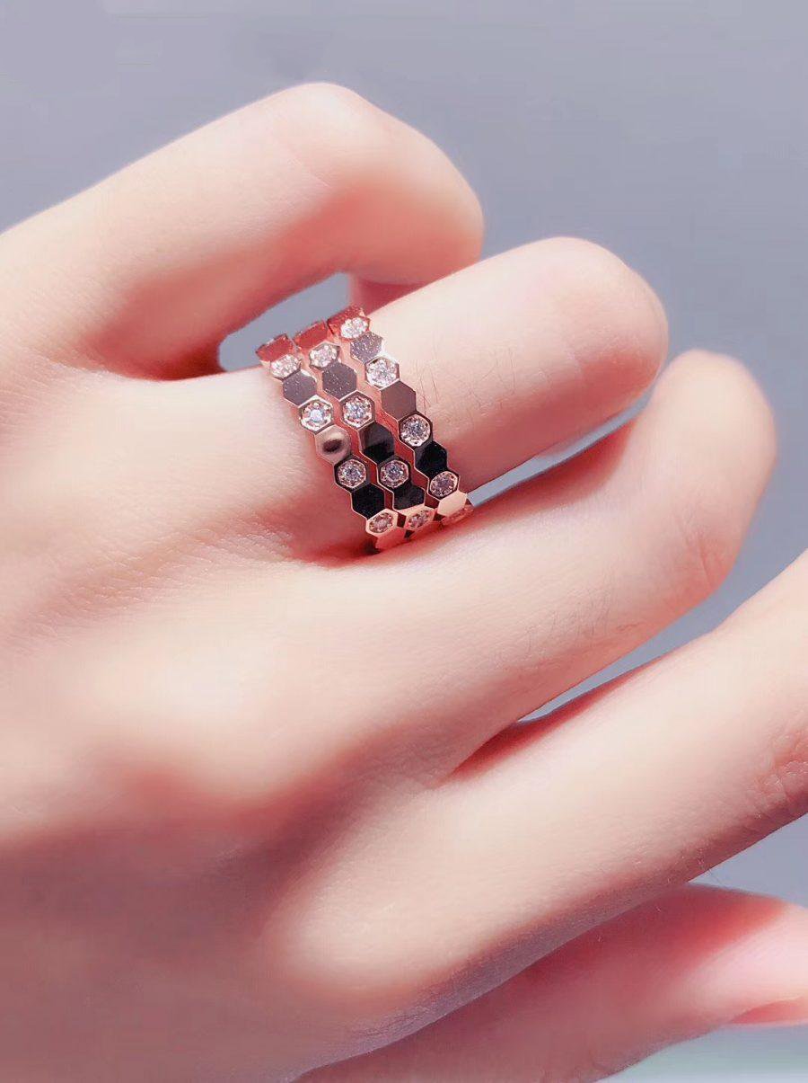 [Elowen jewels ]BEE LOVE RING ROSÉGOLD DIAMANT