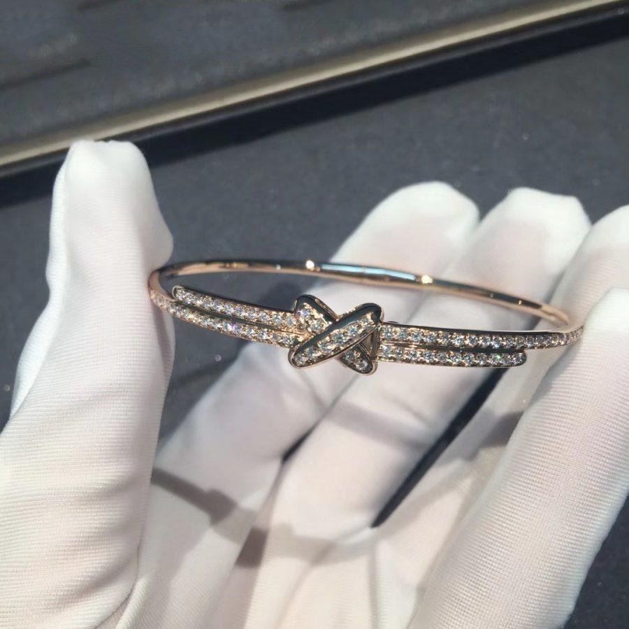 [Elowen jewels ]JEUX DE BRACELET DIAMONDS PINK GOLD