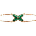 [Elowen jewels ]JEUX BRACELET MALACHITE PINK GOLD 1 DIAMOND