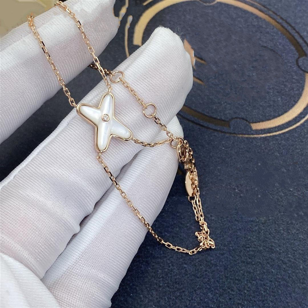 [Elowen jewels ]JEUX BRACELET WHITE MOP PINK GOLD 1 DIAMOND