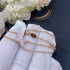 [Elowen jewels ]JEUX BRACELET PINK MOP PINK GOLD 1 DIAMOND
